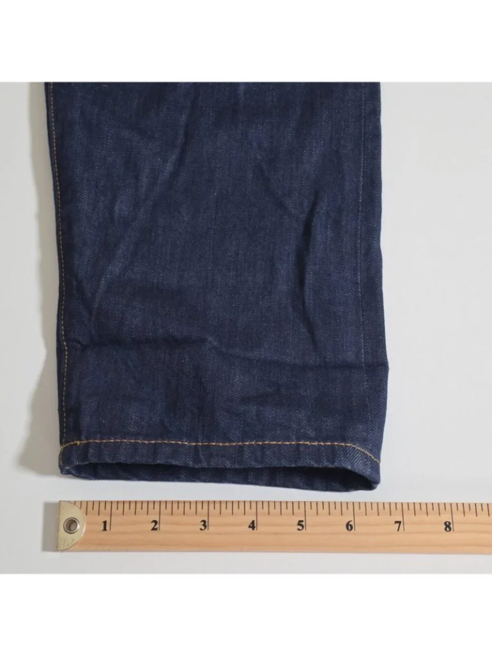 Topshop Moto Selvedge Denim Overalls Womens US 8 Navy Rigid Italy Preppy Grunge - Picture 8 of 16